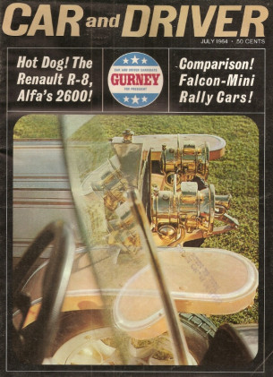 CAR & DRIVER 1964 JULY - ALFA 2600 SPYDER, CHAPARRAL